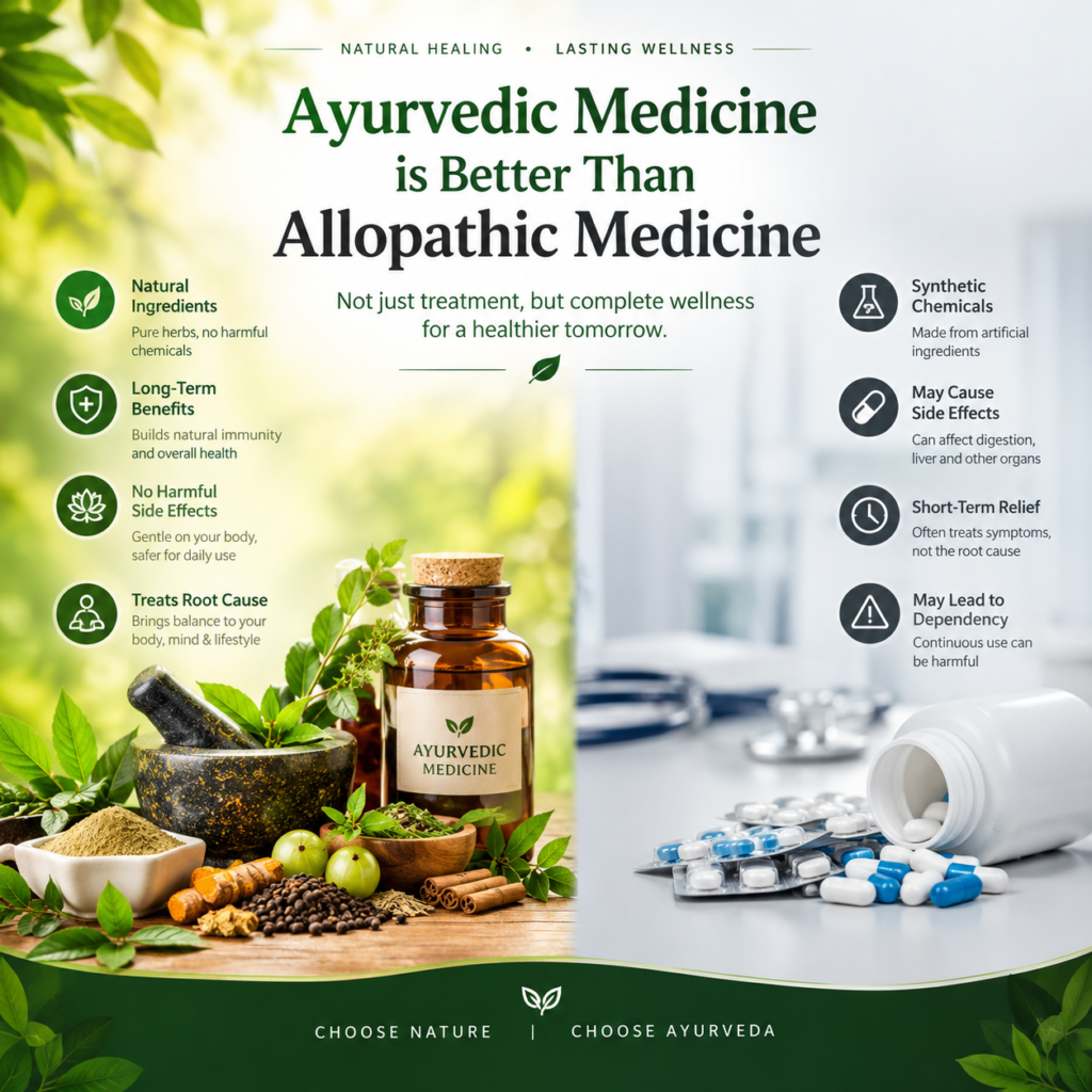 ayurvedic medicine better than allopathic by sikaarta